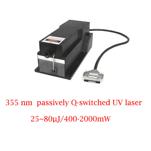 Best Reliability And Lifetime 355nm Passively Q-switched UV Laser 25~80µJ/400-2000mW